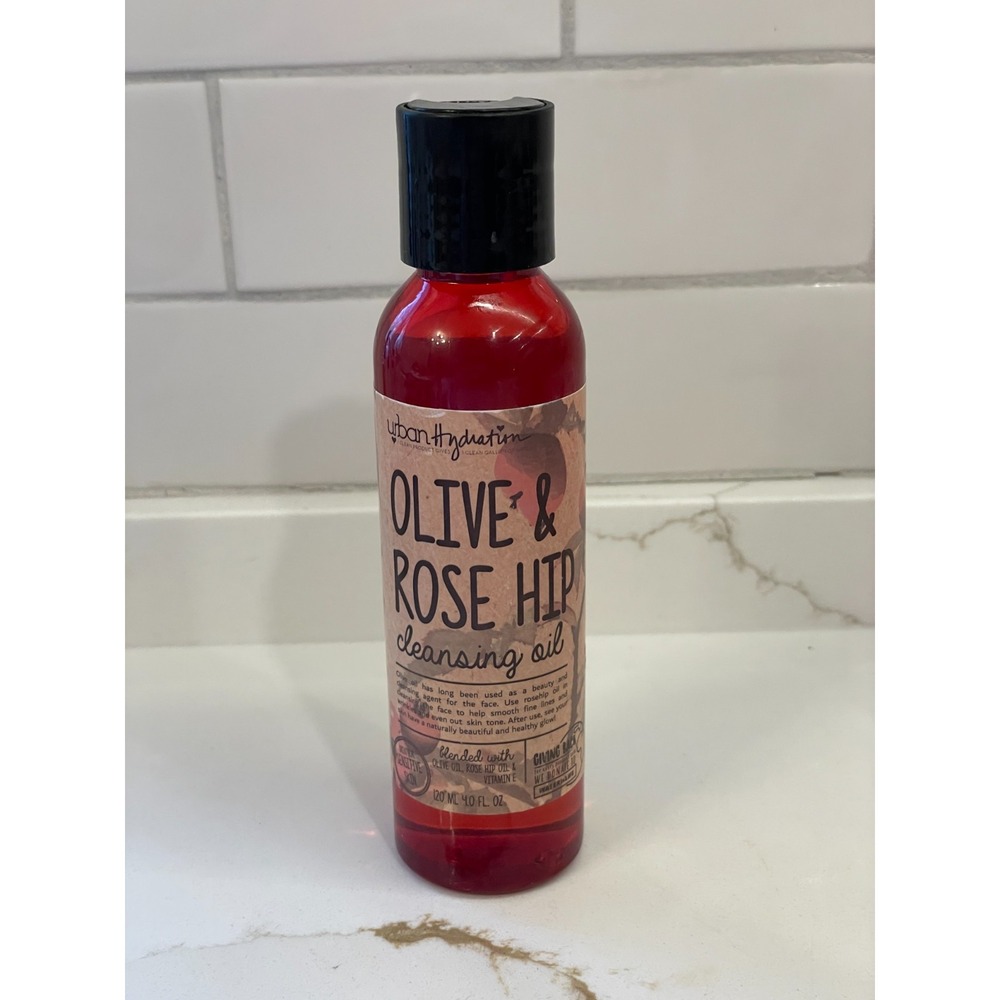 Urban Hydration Olive & Rose Hip Cleansing‎ Oil 4 fl oz Skincare Anti-Aging